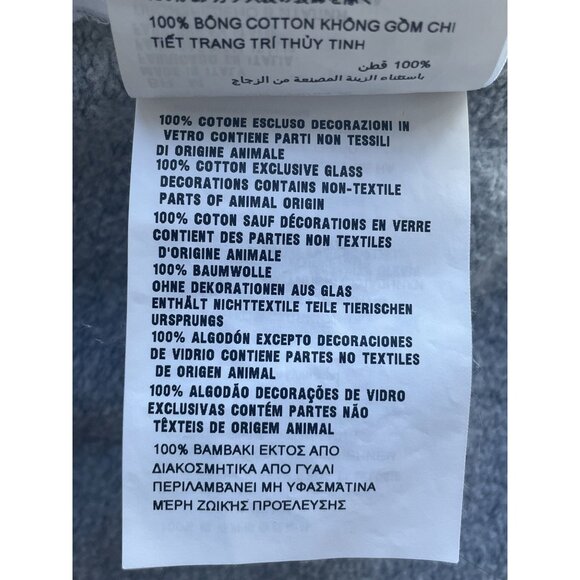 Miu Miu Gray Embellished Cropped Polo Sweatshirt W/ Button Front - Picture 9 of 11